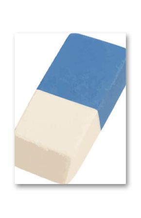 3d dual blue and white color eraser