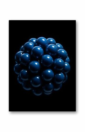 abstract blue spheres