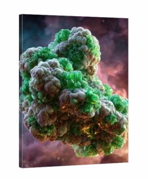 Abstract 3D Rendered Protein Structure