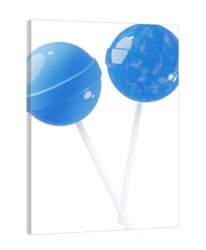 3D素材_ペロペロキャンディー_水色