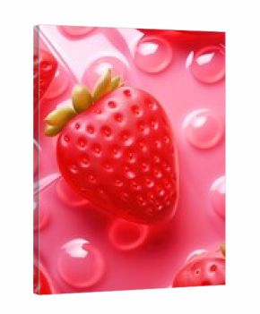 3d jelly strawberrie backgrounds strawberry berries.