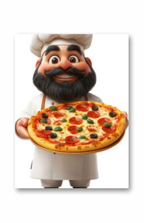 chef with pizza