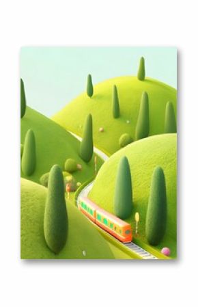 Whimsical Train Journey