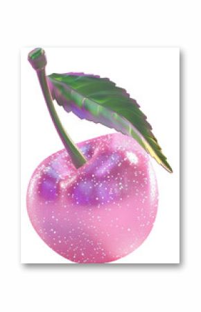 PNG Cherry icon fruit art illustration.