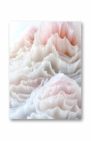 Abstract Pastel Pink and White Wave Texture Background