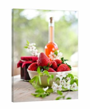 erdbeeren, marmelade und likör II