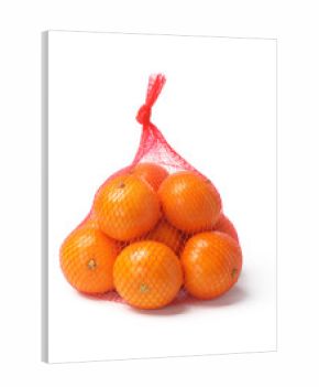 Oranges in Plastic Mesh Sack