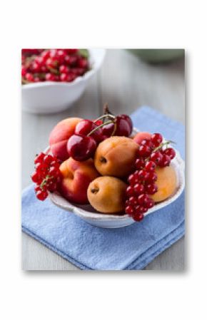 Bowl of mixed summer  fruits