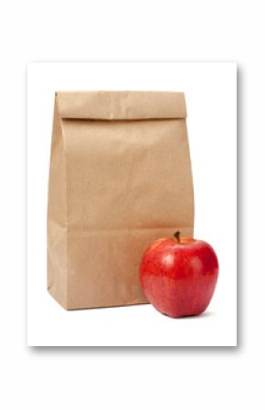 Brown Bag Lunch with clipping path