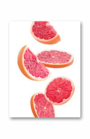 grapefruits isolated on a white background