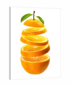 Floating orange slice