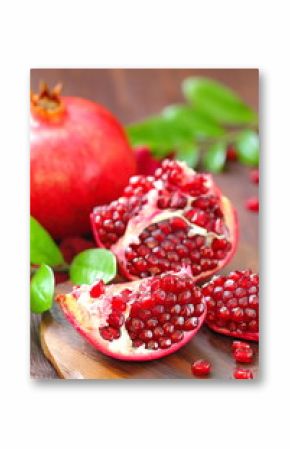 Ripe Red Pomegranates