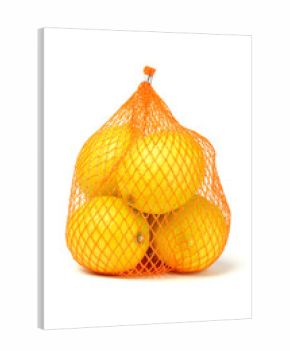 Lemons in plastic netting