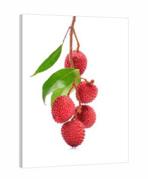 lychee isolated on white background