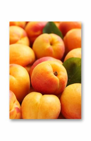 Ripe apricots fruit background