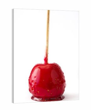 Candy Christmas apples isolated on white background