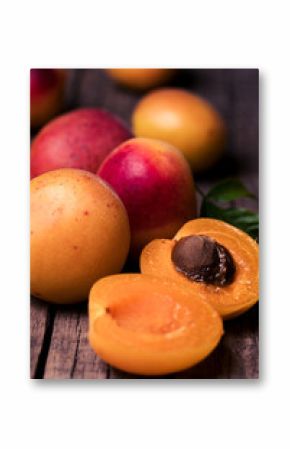 apricot on wooden