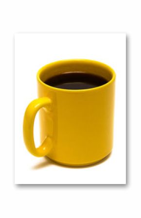 Yellow mug from coffee
