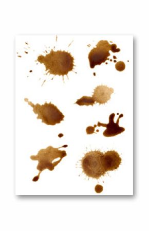 collection of coffee splashes