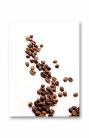Kaffebohnen verstreut