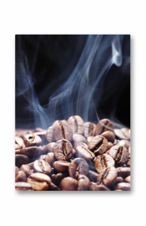 roasted coffee with vapour
