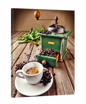 Expresso with coffee grinder