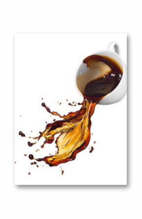 spilling coffee
