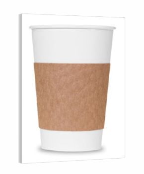 Coffee cup with clipping path