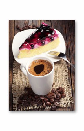 Coffee and sweet cake