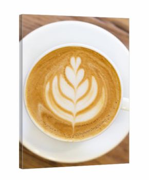 Cup of coffee latte art