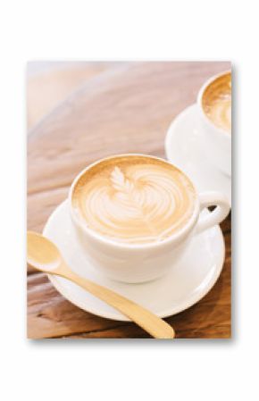 Cup of coffee latte art