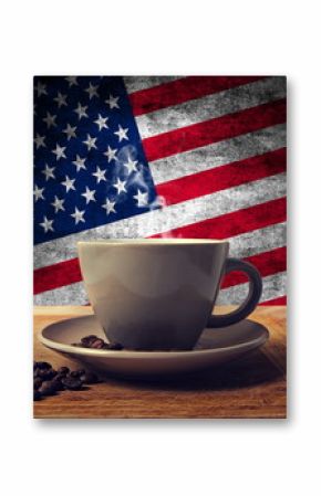 coffee and flag