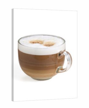 cappuccino cup with milk foam