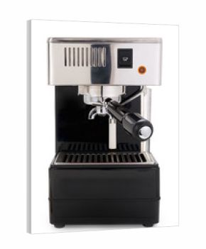 Espresso machine with clipping path isolated on white background