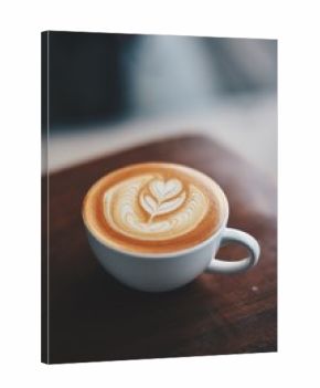 coffee latte in coffee shop cafe  
