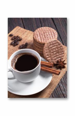 Coffee and chocolate cookies