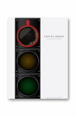 Coffee Poster Advertisement Flayers Vector Illustration