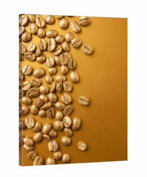 Golden coffee beans