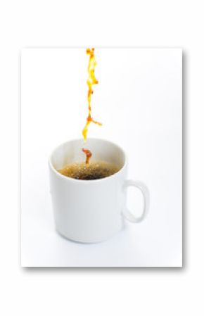 Kaffeetasse einschütten