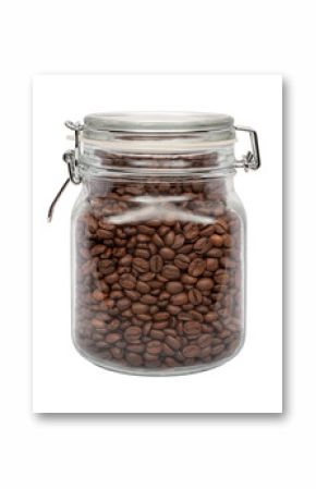 Coffee Beans in a Glass Canister