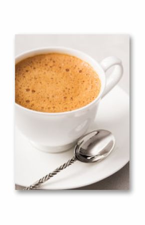 Coffee cup from above