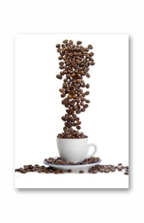 Cascata di chicchi di caffè