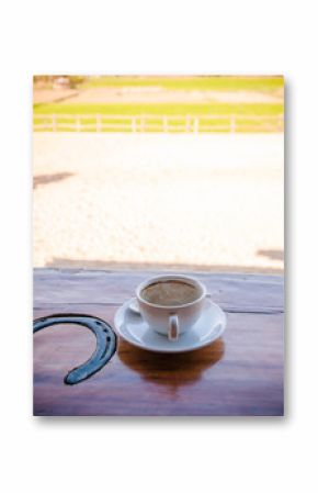 coffee at the training ground horse