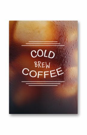 Ice cubes in coffee, close up