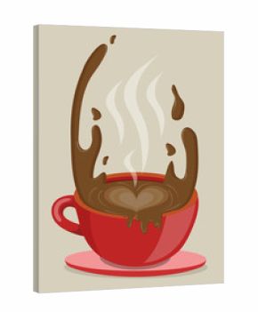 cup of splashing coffee