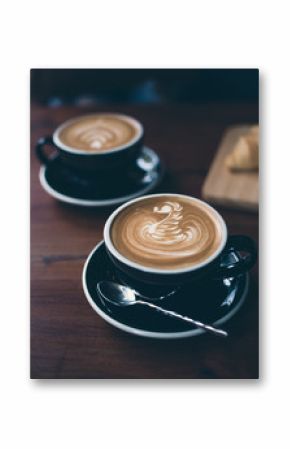 coffee latte art in coffee shop