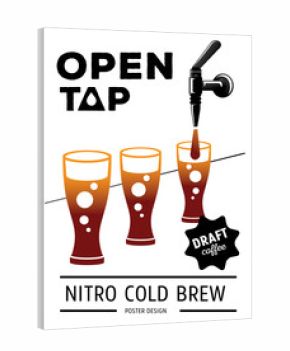 open tap nitro coffee poster