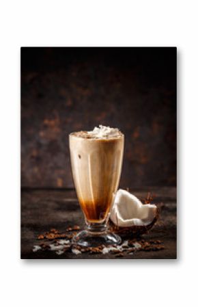 Tasty coconut coffee