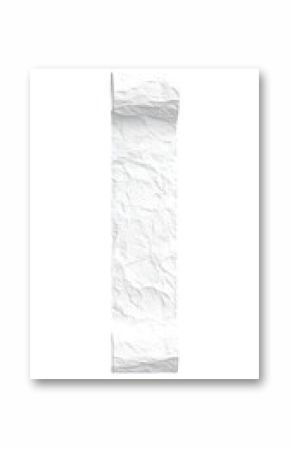 3D Textured White Capital I Illustration