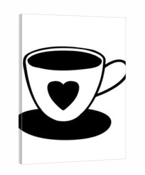Coffee clip art design on plain white transparent isolated background for card, shirt, hoodie, sweatshirt, apparel, card, tag, mug, icon, poster or badge